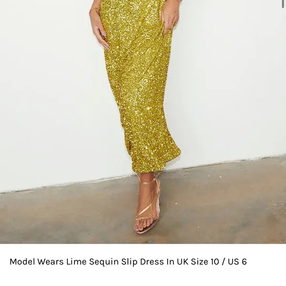 Never Fully Dressed Green Sequence Dress size 6 - Picture 8 of 8